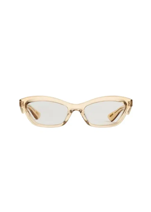 Khaite Khaite X Oliver Peoples 1997C In Champagne And Clear Blue Light Filter