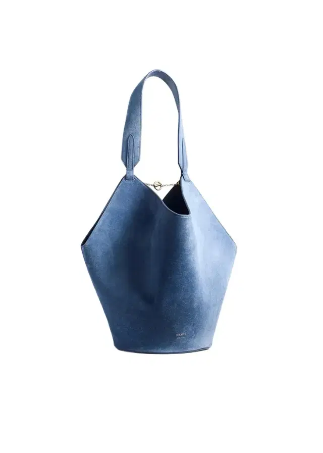 Small Lotus Tote In Cloud Iris Suede