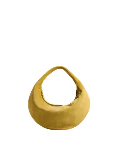 Khaite Mini Olivia Hobo In Golden Olive Suede | Thumbnail 1
