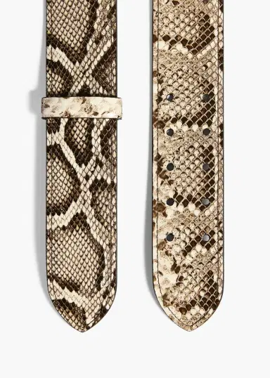Khaite Theo Waist Belt In Natural Python | Thumbnail 2 Khaite Theo Waist Belt In Natural Python | Thumbnail 2
