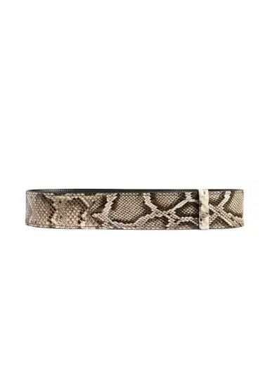 Khaite Theo Waist Belt In Natural Python | Thumbnail 1 Khaite Theo Waist Belt In Natural Python | Thumbnail 1