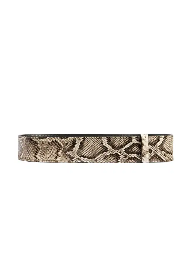 Theo Waist Belt In Natural Python Theo Waist Belt In Natural Python