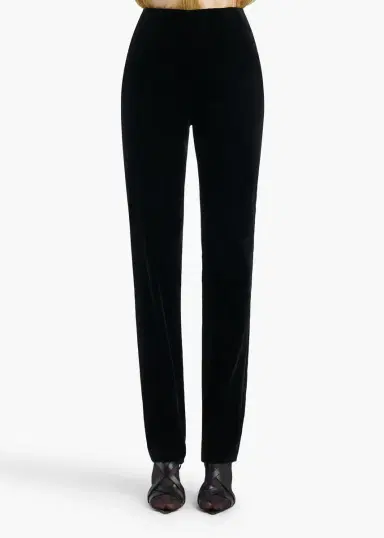 Khaite Ryden Pant In Black Velvet | Thumbnail 3 Khaite Ryden Pant In Black Velvet | Thumbnail 3