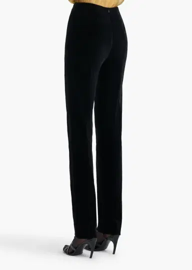 Khaite Ryden Pant In Black Velvet | Thumbnail 4 Khaite Ryden Pant In Black Velvet | Thumbnail 4