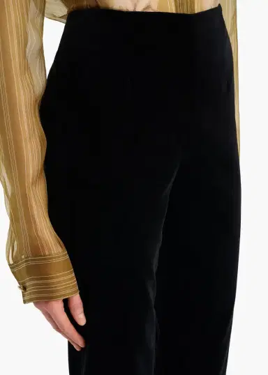 Khaite Ryden Pant In Black Velvet | Thumbnail 5 Khaite Ryden Pant In Black Velvet | Thumbnail 5