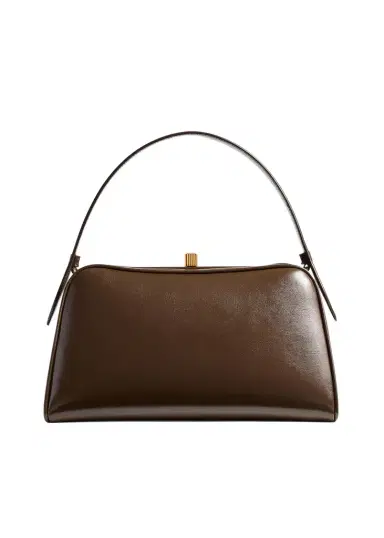 Khaite Cate Bag In Chestnut Crackle Patent Leather | Thumbnail 1