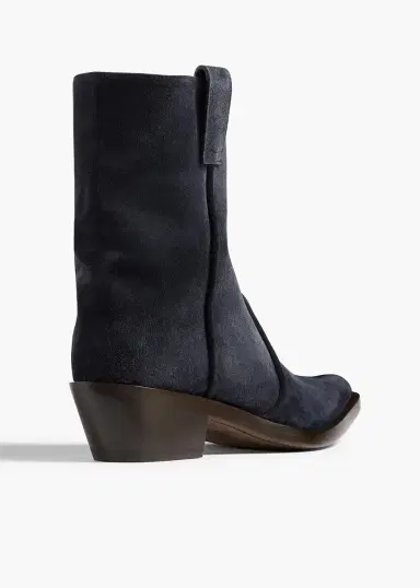 Khaite Clive Ankle Boot In Midnight Navy Suede | Thumbnail 4 Khaite Clive Ankle Boot In Midnight Navy Suede | Thumbnail 4