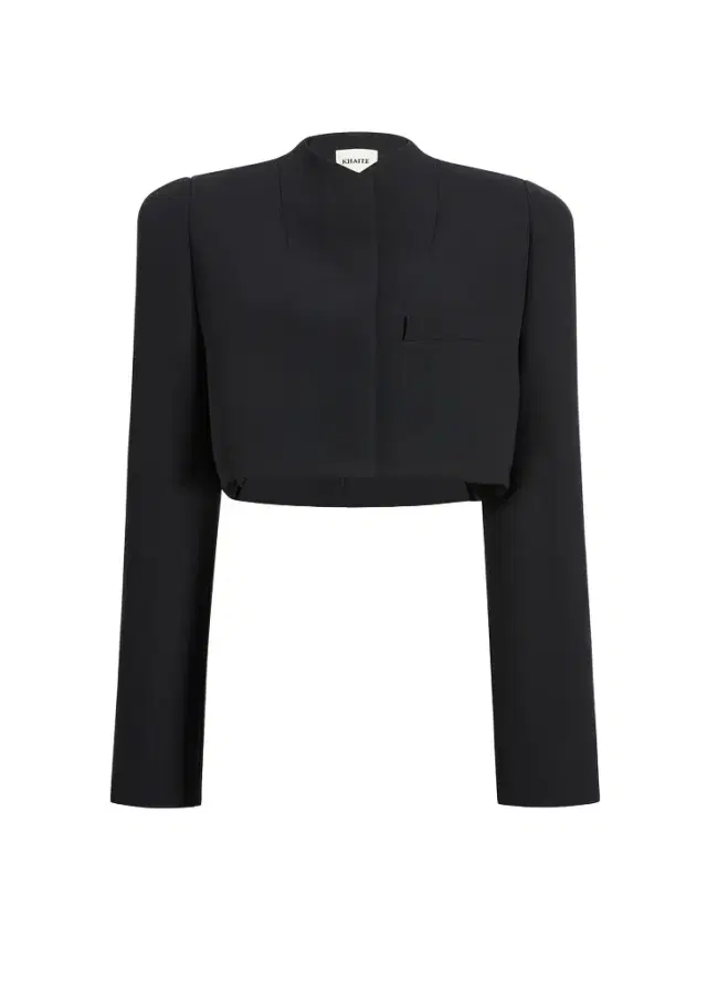 Khaite Samo Jacket In Black Crepe