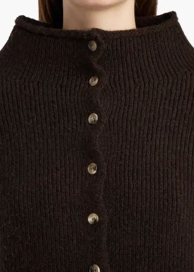 Khaite Marjorie Cardigan In Bark | Thumbnail 5 Khaite Marjorie Cardigan In Bark | Thumbnail 5