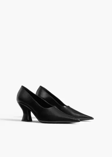 Khaite Colleen Pump In Black Glazed Leather | Thumbnail 2