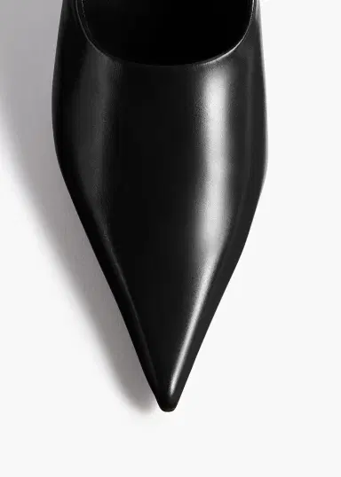 Khaite Colleen Pump In Black Glazed Leather | Thumbnail 3