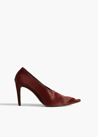 Khaite Marlene Pump In Red Mahogany Haircalf | Thumbnail 2