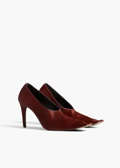 Khaite Marlene Pump In Red Mahogany Haircalf | Thumbnail 4