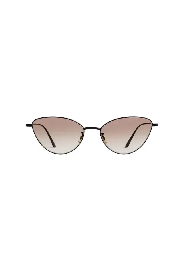Khaite Khaite X Oliver Peoples 1998C In Matte Black And Soft Tan Gradient