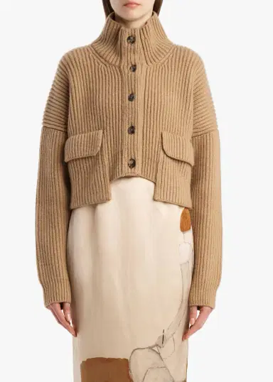 Khaite Eita Cardigan In Biscotti | Thumbnail 3 Khaite Eita Cardigan In Biscotti | Thumbnail 3