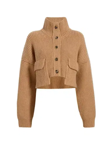 Khaite Eita Cardigan In Biscotti | Thumbnail 1 Khaite Eita Cardigan In Biscotti | Thumbnail 1