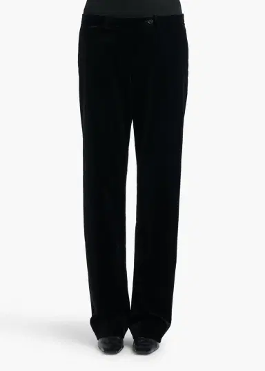 Khaite Hunter Pant In Black Velvet | Thumbnail 3 Khaite Hunter Pant In Black Velvet | Thumbnail 3