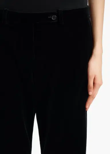 Khaite Hunter Pant In Black Velvet | Thumbnail 5 Khaite Hunter Pant In Black Velvet | Thumbnail 5