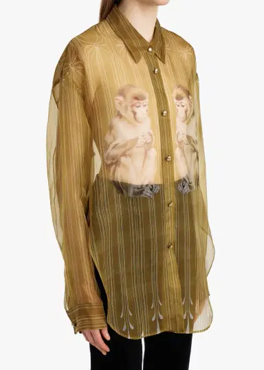 Khaite Goya Top In Monkey Print | Thumbnail 5 Khaite Goya Top In Monkey Print | Thumbnail 5