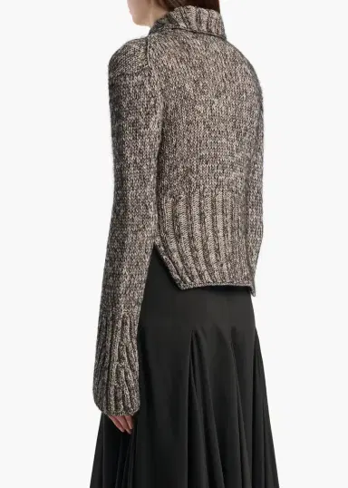 Khaite Takeo Cardigan In Sepia And Black Multi | Thumbnail 4 Khaite Takeo Cardigan In Sepia And Black Multi | Thumbnail 4