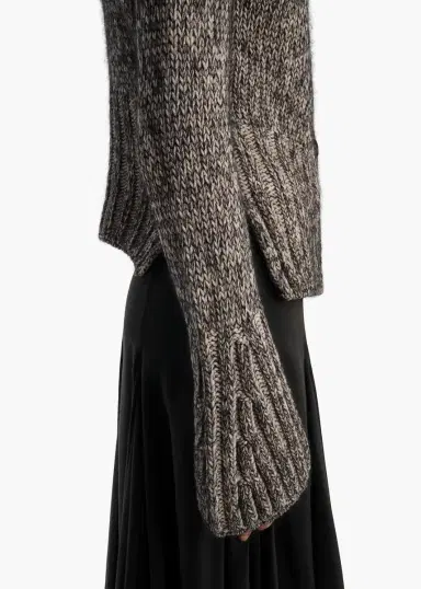 Khaite Takeo Cardigan In Sepia And Black Multi | Thumbnail 6 Khaite Takeo Cardigan In Sepia And Black Multi | Thumbnail 6