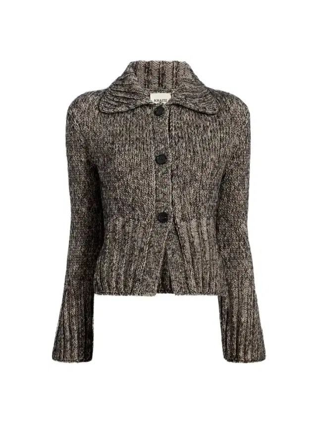Takeo Cardigan In Sepia And Black Multi Takeo Cardigan In Sepia And Black Multi