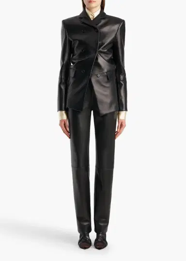 Khaite Ryden Pant In Black Leather | Thumbnail 2 Khaite Ryden Pant In Black Leather | Thumbnail 2