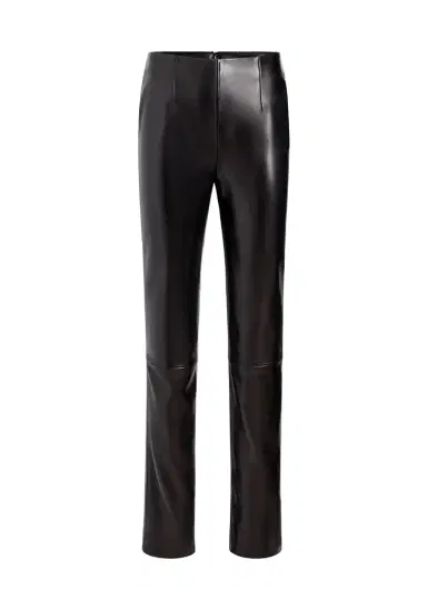 Khaite Ryden Pant In Black Leather | Thumbnail 1 Khaite Ryden Pant In Black Leather | Thumbnail 1
