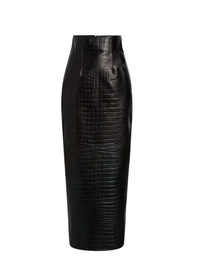 Loxley Skirt In Black Croc-Embossed Leather Loxley Skirt In Black Croc-Embossed Leather