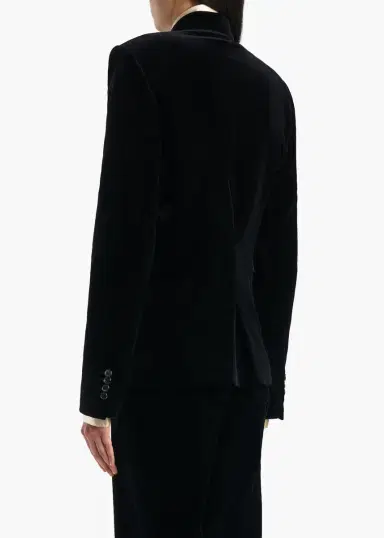 Khaite Rolo Jacket In Black Velvet | Thumbnail 4 Khaite Rolo Jacket In Black Velvet | Thumbnail 4