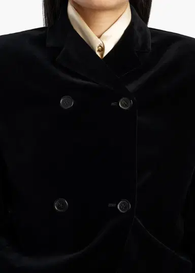 Khaite Rolo Jacket In Black Velvet | Thumbnail 5 Khaite Rolo Jacket In Black Velvet | Thumbnail 5