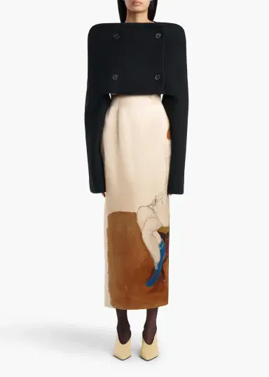 Khaite Winton Skirt In Lady Print | Thumbnail 2 Khaite Winton Skirt In Lady Print | Thumbnail 2