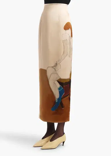 Khaite Winton Skirt In Lady Print | Thumbnail 5 Khaite Winton Skirt In Lady Print | Thumbnail 5