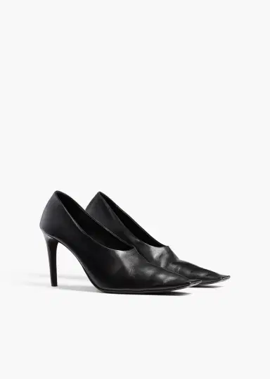 Khaite Marlene Pump In Black Glazed Leather | Thumbnail 4 Khaite Marlene Pump In Black Glazed Leather | Thumbnail 4