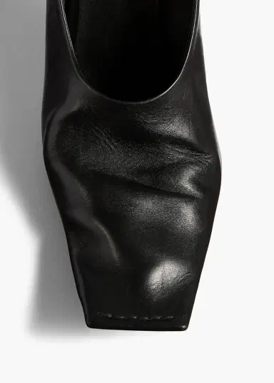 Khaite Marlene Pump In Black Glazed Leather | Thumbnail 5 Khaite Marlene Pump In Black Glazed Leather | Thumbnail 5
