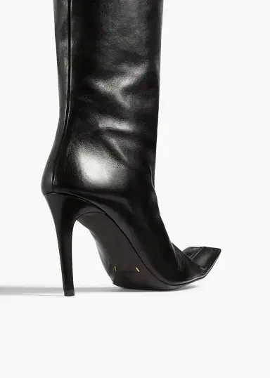 Khaite Marlene Knee-High Boot In Black Leather | Thumbnail 6 Khaite Marlene Knee-High Boot In Black Leather | Thumbnail 6