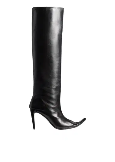 Khaite Marlene Knee-High Boot In Black Leather | Thumbnail 1 Khaite Marlene Knee-High Boot In Black Leather | Thumbnail 1