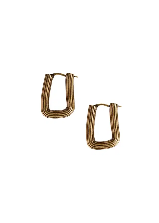 Khaite Santa Fe Rectangular Earrings In