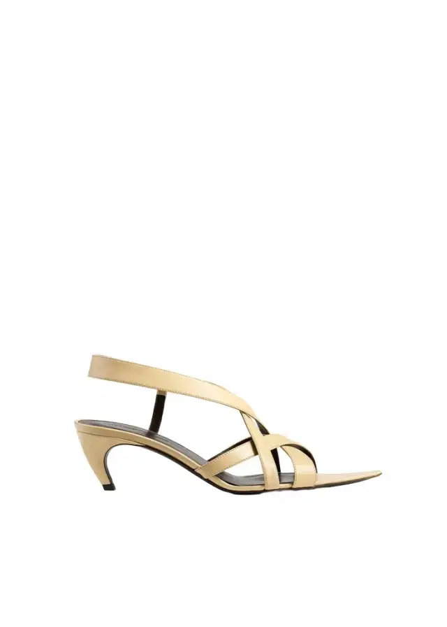 Sadie Kitten Heel Sandal In Butter Glazed Leather Sadie Kitten Heel Sandal In Butter Glazed Leather