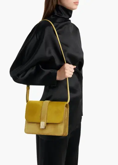 Khaite Blake Crossbody Bag In Golden Olive | Thumbnail 5