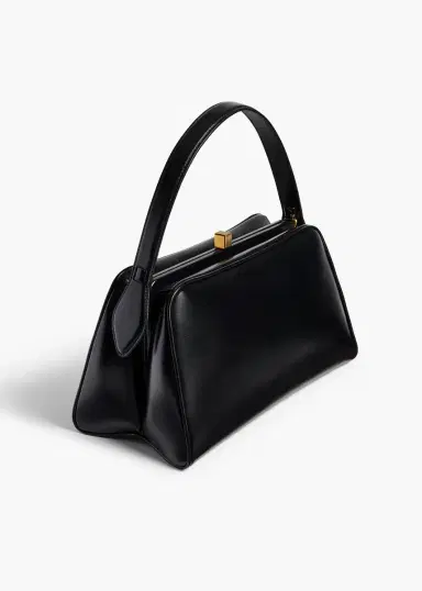 Khaite Cate Bag In Black Crackle Patent Leather | Thumbnail 2