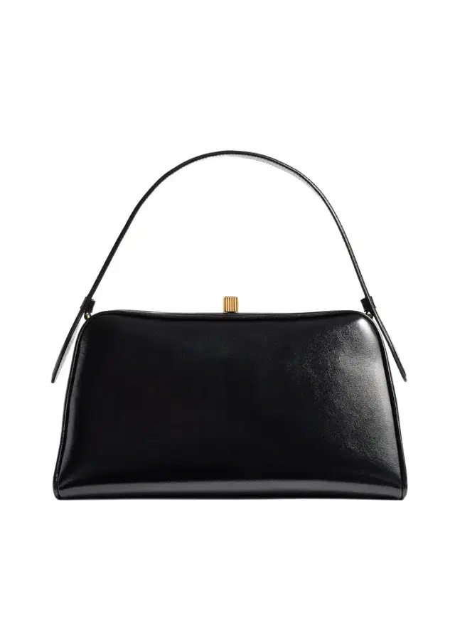 Cate Bag In Black Crackle Patent Leather