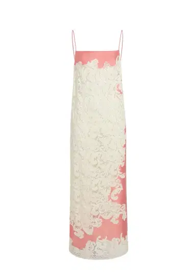 Khaite Nevis Dress In Coral | Thumbnail 1 Khaite Nevis Dress In Coral | Thumbnail 1