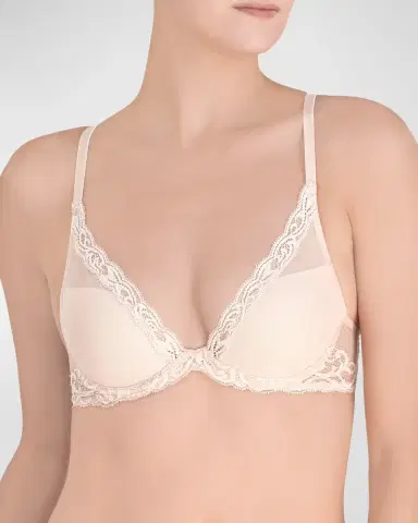 Natori Feathers Contour Plunge Bra | Thumbnail 1