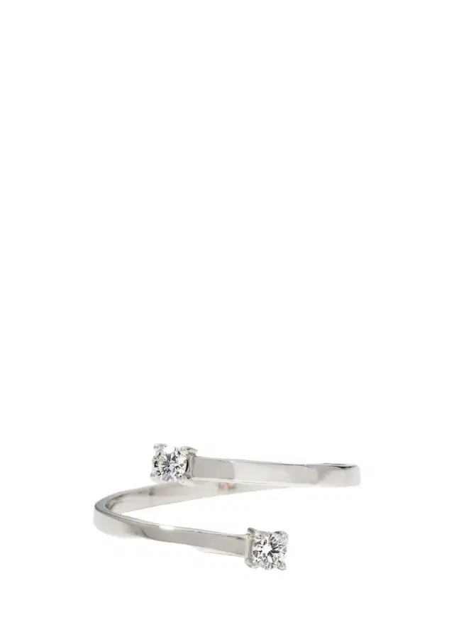 Lana 14K Gold Solo Double Diamond Ring