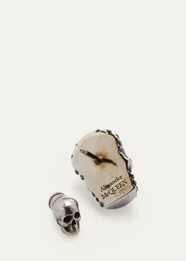 Alexander McQueen Pave Skull Earring, Single | Thumbnail 4
