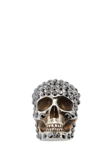 Alexander McQueen Pave Skull Earring, Single | Thumbnail 1