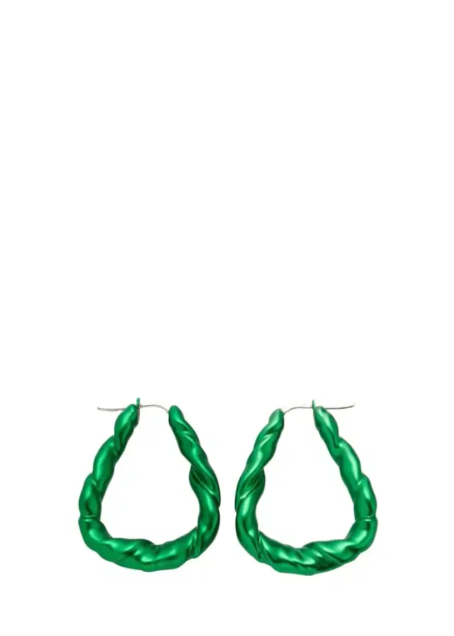 Loewe Nappa Twist Hoop Earrings