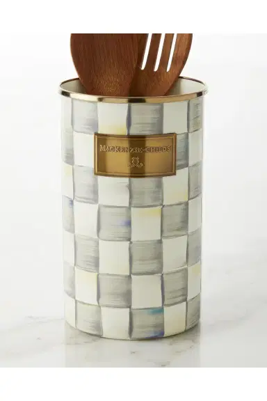 MacKenzie-Childs Sterling Check Utensil Holder | Thumbnail 2