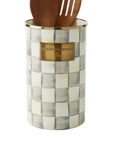 MacKenzie-Childs Sterling Check Utensil Holder | Thumbnail 1